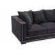 Sofa PARK AVENUE CHENILLE czarna